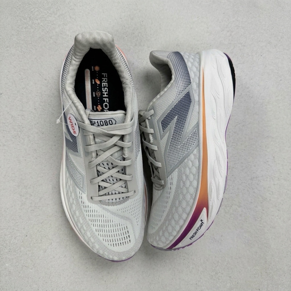 New Balance Fresh Foam X 1080v14 Womens Size 12 D Wide Gray Purple W1080g14 Nwb